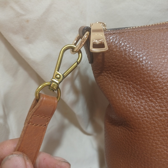 Coach Brown Leather Shoulder Bag - Picture 5 of 11